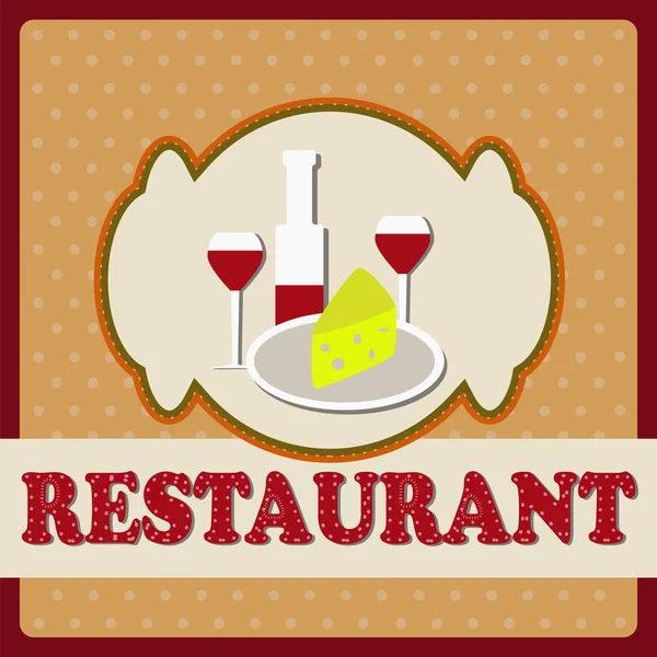 Carte vin pour les restaurants — Image vectorielle
