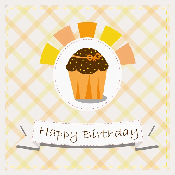 Birthday cake — Stock Vector