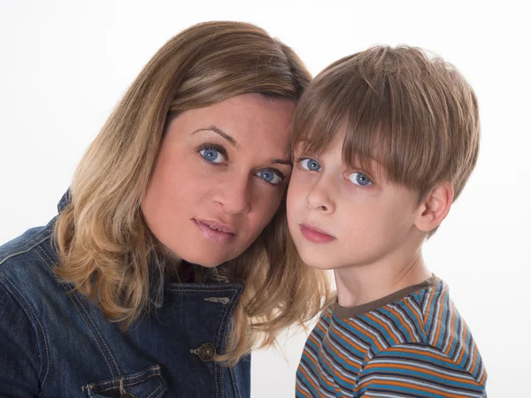 Mor og søn - Stock-foto