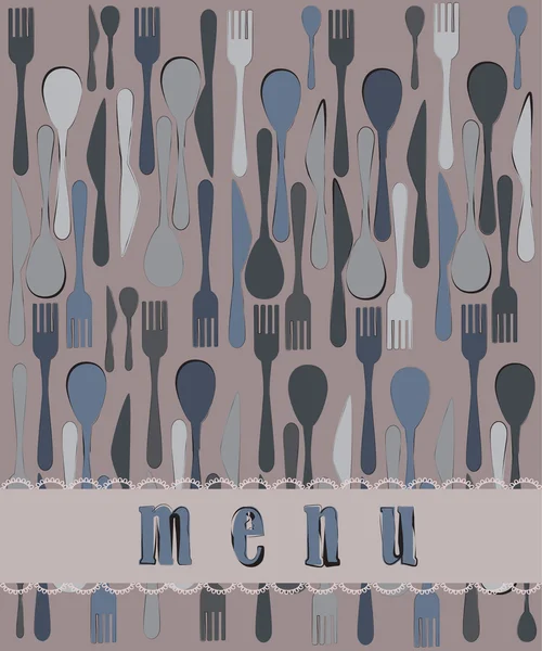 Menu pour restaurants — Image vectorielle