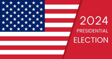 United States of America Presidential Election 2024. Vector illustration.