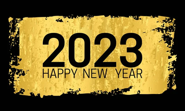 2023 Happy New Year Golden Texture Dark Background Background Numbers —  Fotos de Stock