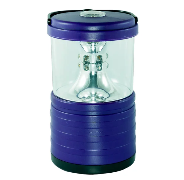 Blue electric lantern on white background — Stock Photo, Image