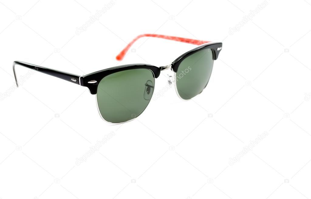 Two tone sun glass vintage style isolate on white background 