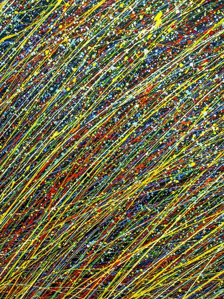 Padrão de listra abstrato: cores de óleo de pintura em tela — Fotografia de Stock