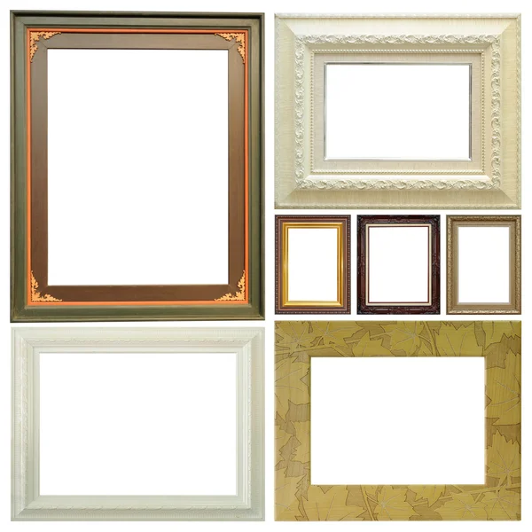 Antique frame isolated on white background — Stock Photo, Image