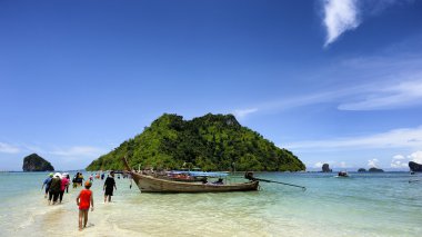 Deniz (thale waek) ünlü turistik ayrılmış: krabi thailand