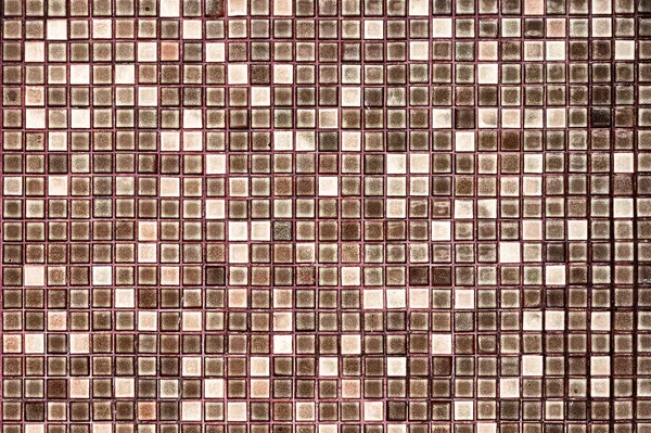 Astratto quadrato pixel mosaico di sfondo: Antique piastrelle lucide . — Foto Stock