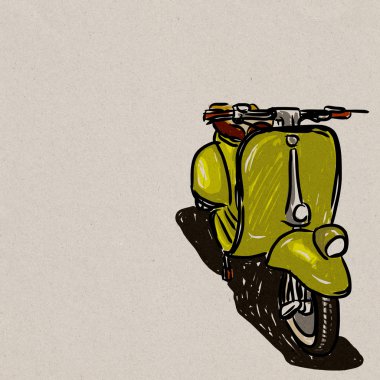 Scooter klasik stili.