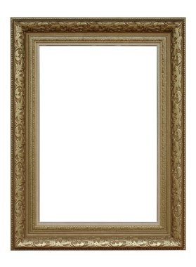 antika altın çerçeve