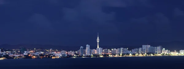 Pattaya stad twilight tijd — Stockfoto