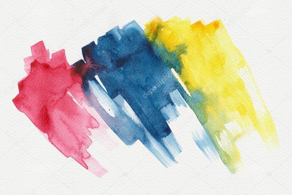 Abstract stripe watercolors