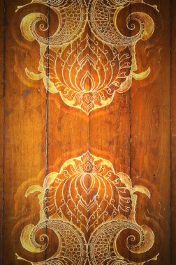 desenli dekoratif sanat lanna Tay.