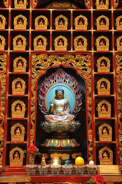 La statua del Buddha, reliquia del dente del Buddha cinese . — Foto Stock