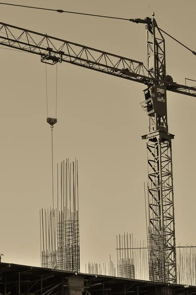 Crane at construction — Stock Photo, Image