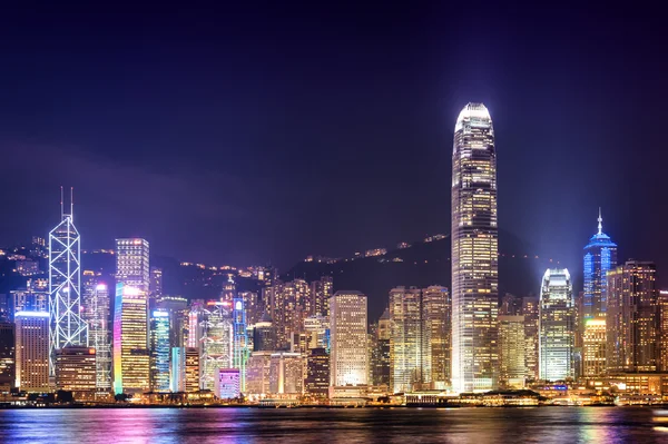 Hong Kong city night time — Stock Photo, Image