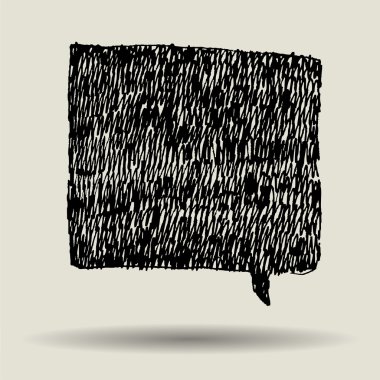 kalem doodle boş kabarcık