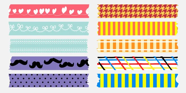 Douce collection de maskingtape — Image vectorielle