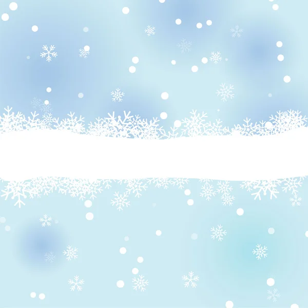 Neige hiver fond — Image vectorielle