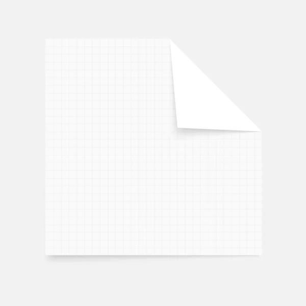 テーブルの空白のメモ帳 — ストックベクタ