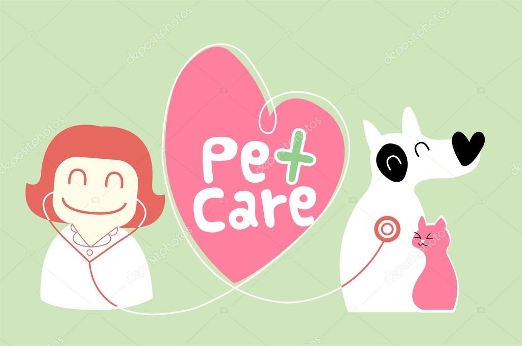 Pet care illustration