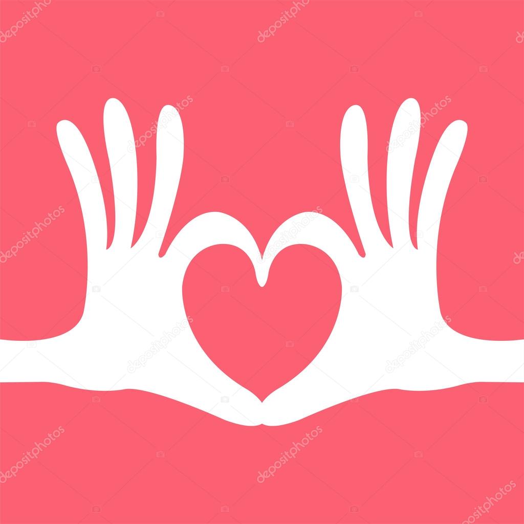 hand heart gesture