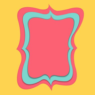 pembe afiş kağıt kesiği