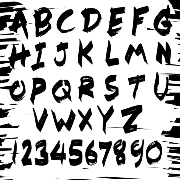 标记的手写字体 — 图库矢量图片