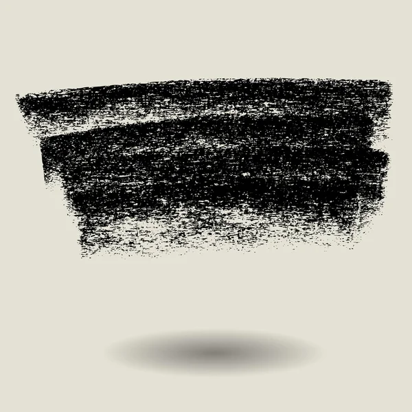 Kohle Textur Hintergrund, Sprechblase, Grunge-Banner — Stockvektor