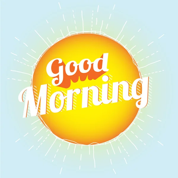 Good Morning — Stock Vector