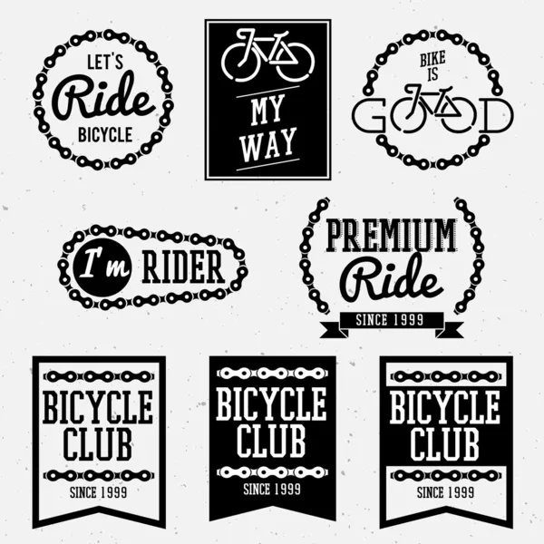 Odznaki rowerów Ilustracje Stockowe bez tantiem