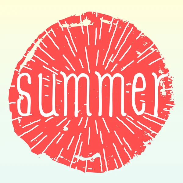 Letní slunce grunge odznak — Stockový vektor