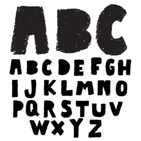 Crayon alphabet doodle — Image vectorielle