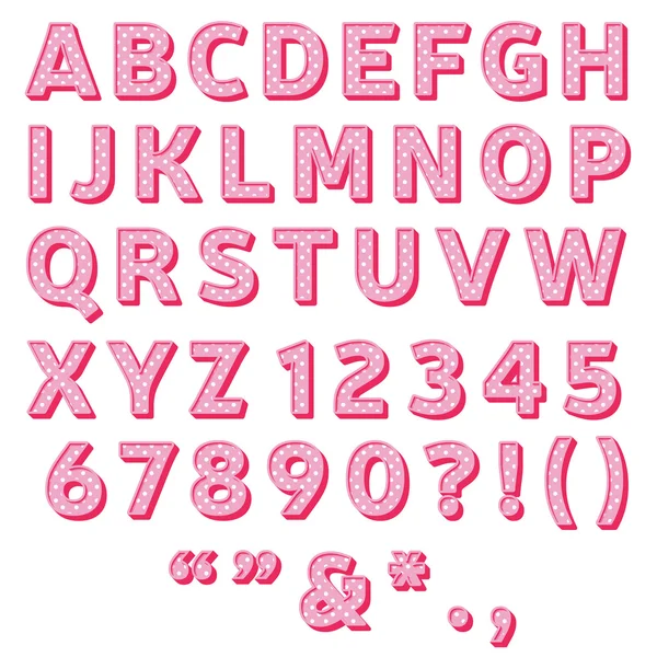 Alphabet doux — Image vectorielle