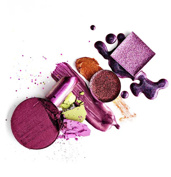 Kolorowe Kosmetyki Dla Makijażystów Lub Mogą Być Stosowane Jako Element — Zdjęcie stockowe