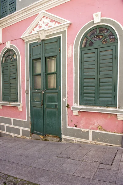 Chinese window in Macao, China.