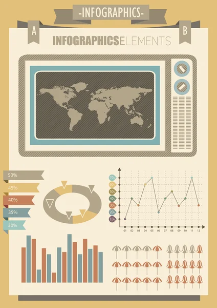 Sztuka infografiki elementy projektu — Wektor stockowy