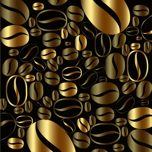Grains de café fond — Image vectorielle