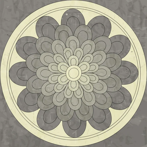 Mandala, patrón étnico nativo — Vector de stock