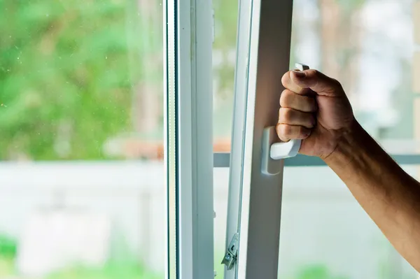 Ventana de plástico — Foto de Stock