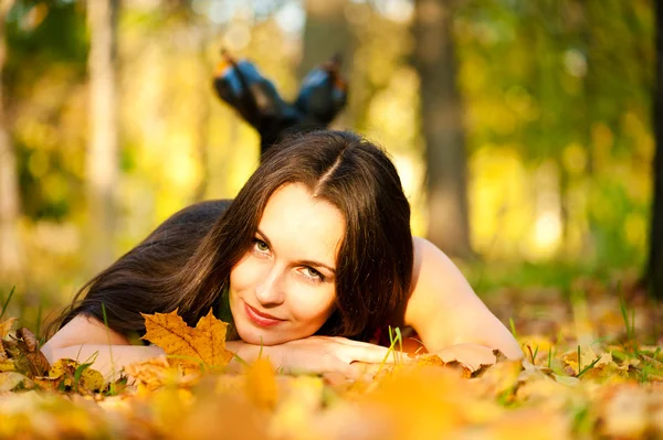 Chica de otoño — Foto de Stock