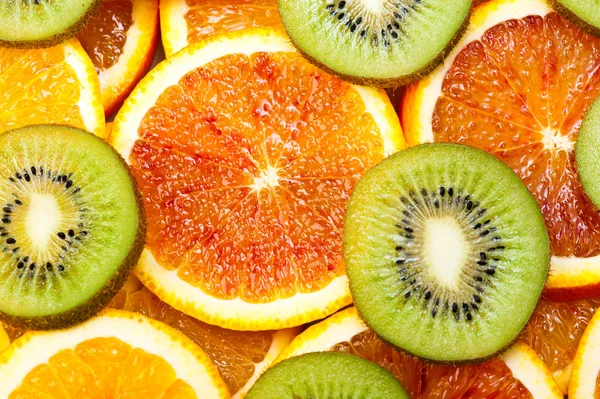 Oranges and kiwi — Stock Photo, Image