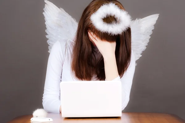 Angel tired — Stock Photo, Image