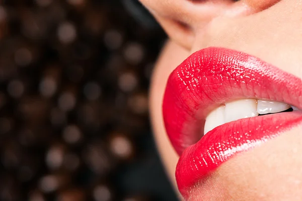 Sensual lips Stock Image