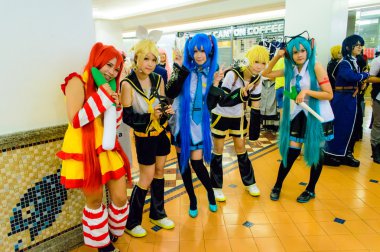 Japon anime cosplay poz komik parti 46th.