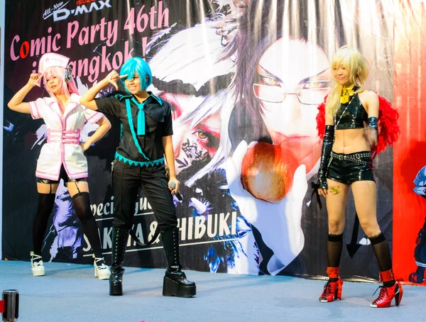 Japanese anime cosplay pose in Comic Party 46th. — Stock Photo, Image
