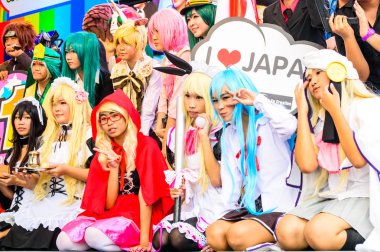 Bangkok - 30 Mart: Bir Tanımlanamayan Japon anime cosplay poz