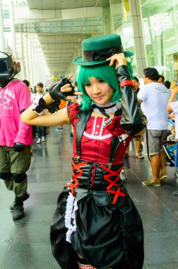 Bangkok - 30 Mart: Bir Tanımlanamayan Japon anime cosplay poz