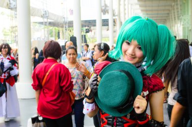 Bangkok - 30 Mart: Bir Tanımlanamayan Japon anime cosplay poz