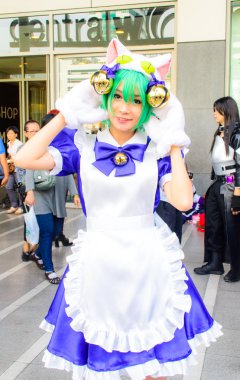 Bangkok - 30 Mart: Bir Tanımlanamayan Japon anime cosplay poz